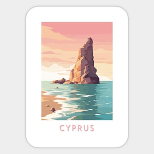 Aphrodite Rock Cyprus Sticker